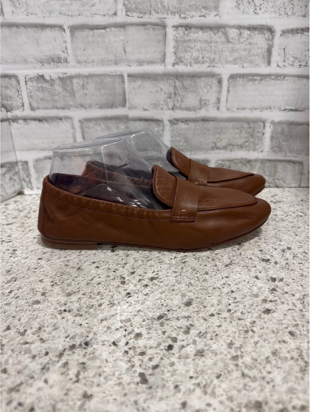 Quince Brown Leather Penny Loafers - Picture 2 of 7